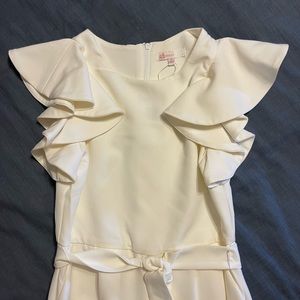 GB girls White Sleeveless Jumpsuit Size 12